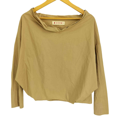 マルニ MARNI イタリア製 ドレープ 七分袖 ブラウス レディース EUR:40